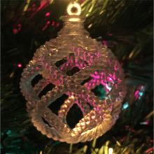 wound christmas ornament bauble tree ball elvin celtic 3d print model - Mito3D