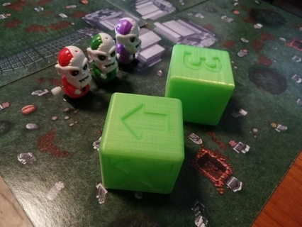wound dice boardgame boardgames windup zombie 3d print model - Mito3D
