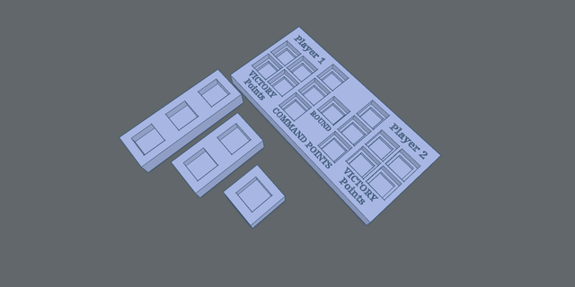 blessure traqueur + Jeu 40 table rond cp wargaming marteau espace 3d print model - Mito3D