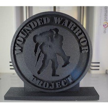 wounded warrior logo stand memorial day art veteran usa 3d print model - Mito3D