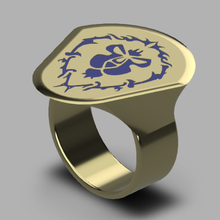 wow alliance horde rings jewelry cosplay ring warcraft 3d print model - Mito3D