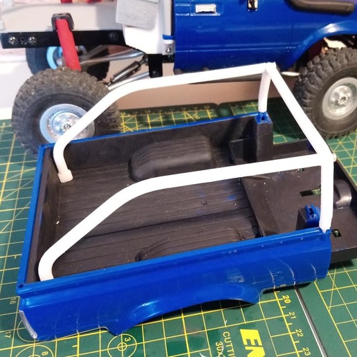 wpl c24 toyota hilux box mounted roll bar game rc car crawler cage r c vehicles 3D print model - Mito3D