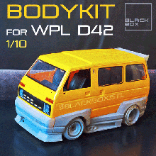 wpl d42 rc bodykit blackbox 1-10th 3d print model - Mito3D
