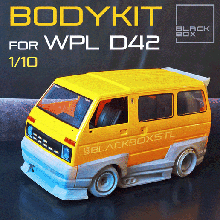 wpl d42 rc bodykit boîte noire 1 10th 3d print model - Mito3D