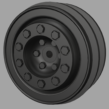 wpl unimog style wheel various rc crawler 3d print model - Mito3D
