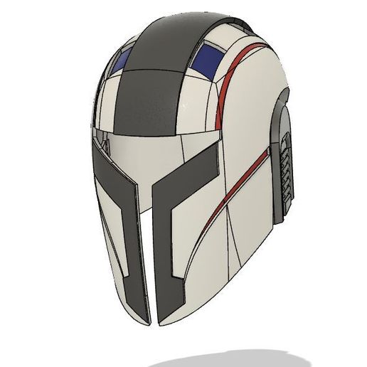 wraith - custom mandalorian helmet starwars star wars props 3D print model - Mito3D