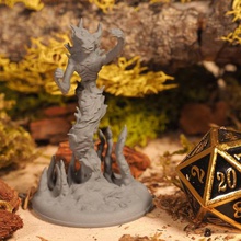 wraith - tabletop miniature game humanoid creature ghost undead stl file 3d model mini fantasy warhammer gloomhaven pathfinder critical role gaming rpg dnd dungeons dragons 3d print model - Mito3D