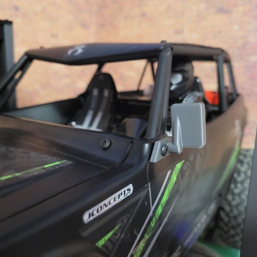 wraith 19 mirrors axial crawler rc car truck mirror 3D print model - Mito3D