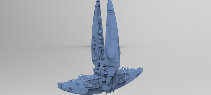 hayalet önleme gemi 4 bilimkurgu Kitbash Toplamak mimari uzay aracı gökdelen bina Kent yapılar fütüristik dış askeri kurucu bilim fi Yıldız Savaşları Uzay gemisi 3d print model - Mito3D