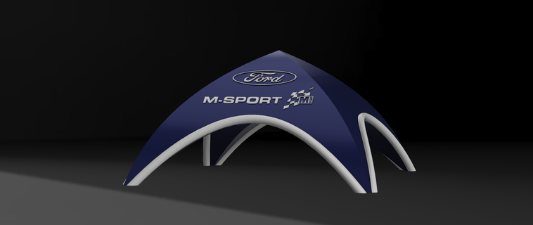 wrc rally service tent ford sport motorsport msport irc group model car makete 3d print model - Mito3D