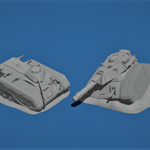 mahvolmuş tank arazi 3d print model - Mito3D