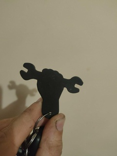 chave inglesa mão chaveiro arte mecânico brinquedo auto Mecânica Diversão ferramenta 3d print model - Mito3D