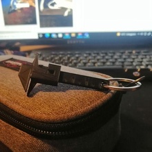 wrench holder shaped caliper gadget keychain key mechanics mechanism 3d print model - Mito3D