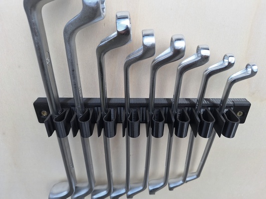 wrench holders tools tool holder wallmount toolholder gabelschluessel spanner 3d print model - Mito3D