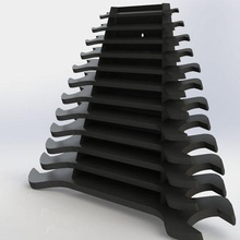 llave inglesa apoyo hexagonal organizador clasificación bricolaje diy 3d print model - Mito3D