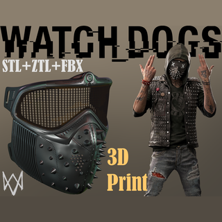 wrench watchdogs 3d print mask Gadget cosplay game character prop stl 3d print model - Mito3D