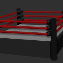 wrestling ring - funkos funko funkopop diorama fight 3d print model - Mito3D