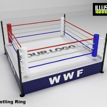 ring de catch divers boxer boxe lutte contre jeu l'anneau 3d print model - Mito3D