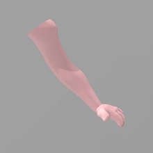 poignet bras divers la main poupée de conception jouet 3d print model - Mito3D