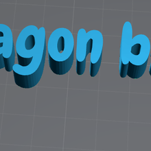 l'écriture dragon Balle gadget 3d print model - Mito3D
