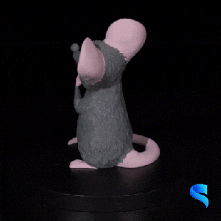 writing mouse 3d print model - Mito3D