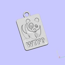 wtf un trousseau de clés bijoux porte-clés 3d print model - Mito3D