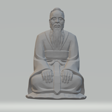 wu daozi confucius 3d modèle impression Bouddha sculpture statue méditation bouddhisme imprimable déité Dieu religion 3dsmax zbrush abstrait art scripts modélisation 3d print model - Mito3D