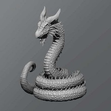 wurm Spiel - Spielzeug tabletop Feind dungeons dragons d&d 3d print model - Mito3D