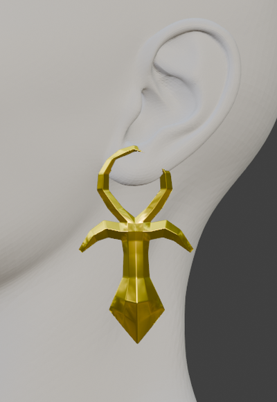 wuthering vagues cicatrice boucles d'oreilles cosplay bijoux 3d print model - Mito3D