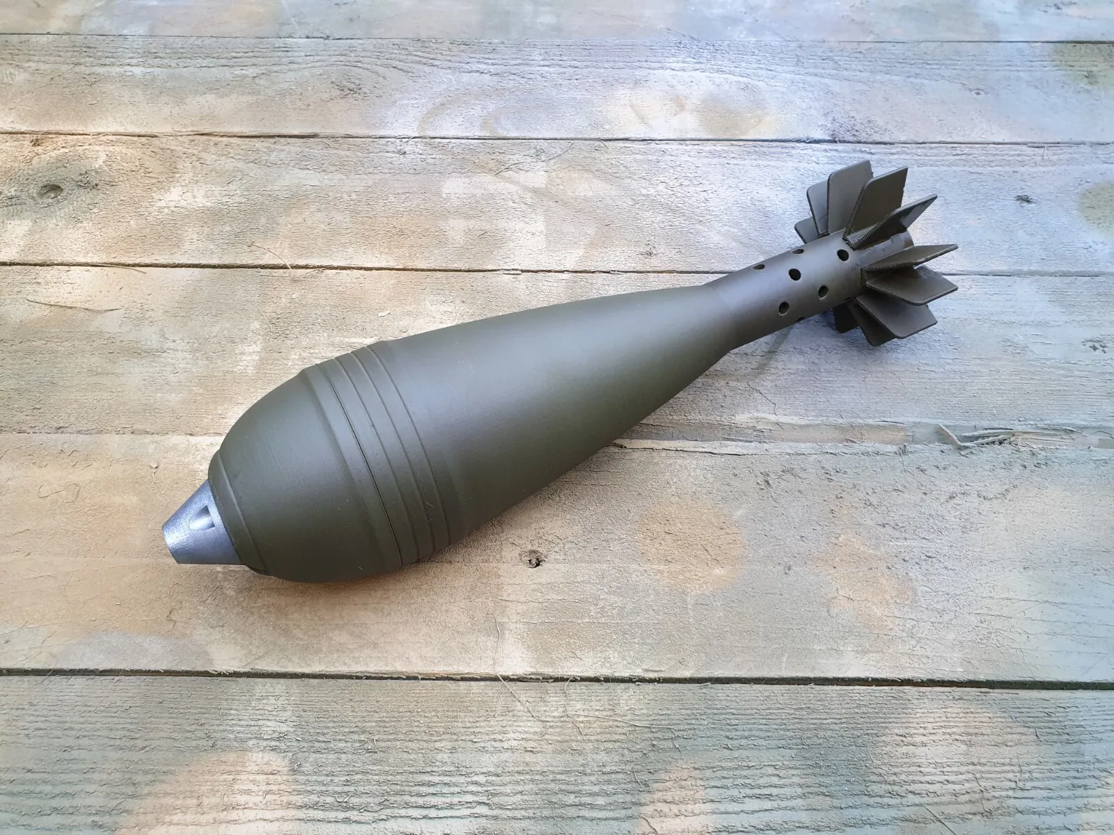 ww2 80mm german mortar 8cm artillery shell 3D print model - Mito3D