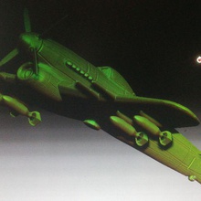 ww2 britische hawker typhoon 15mm Spiel Flugzeug Amerika uns Verbündeten 3d print model - Mito3D