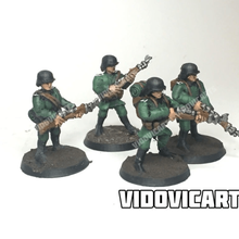 ww2 german infantry 28mm standard pose art tabletop vidovic arts vidovicarts war wargaming 2 people 3d print model - Mito3D