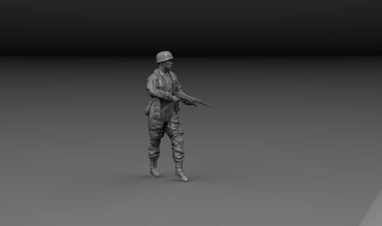 ww2 alemão pára quedista mp40 jogos tigre soldado brinquedos figura Vietnã guerra wwii militares Policial americano russo ucraniano 3d print model - Mito3D
