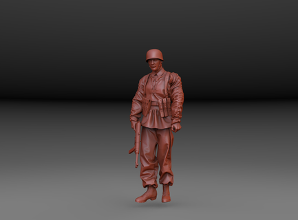 ww2 german paratrooper mp40 fallschirmj ger soldier toys figure vietnam war wwii use military officer american normandy panzer tiger 3d print model - Mito3D