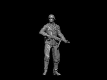 ww2 Tedesco soldato mp40 v3 paracadutista tigre giocattoli figura Vietnam guerra durante seconda mondiale uso militare americano russo ucraino 3d print model - Mito3D