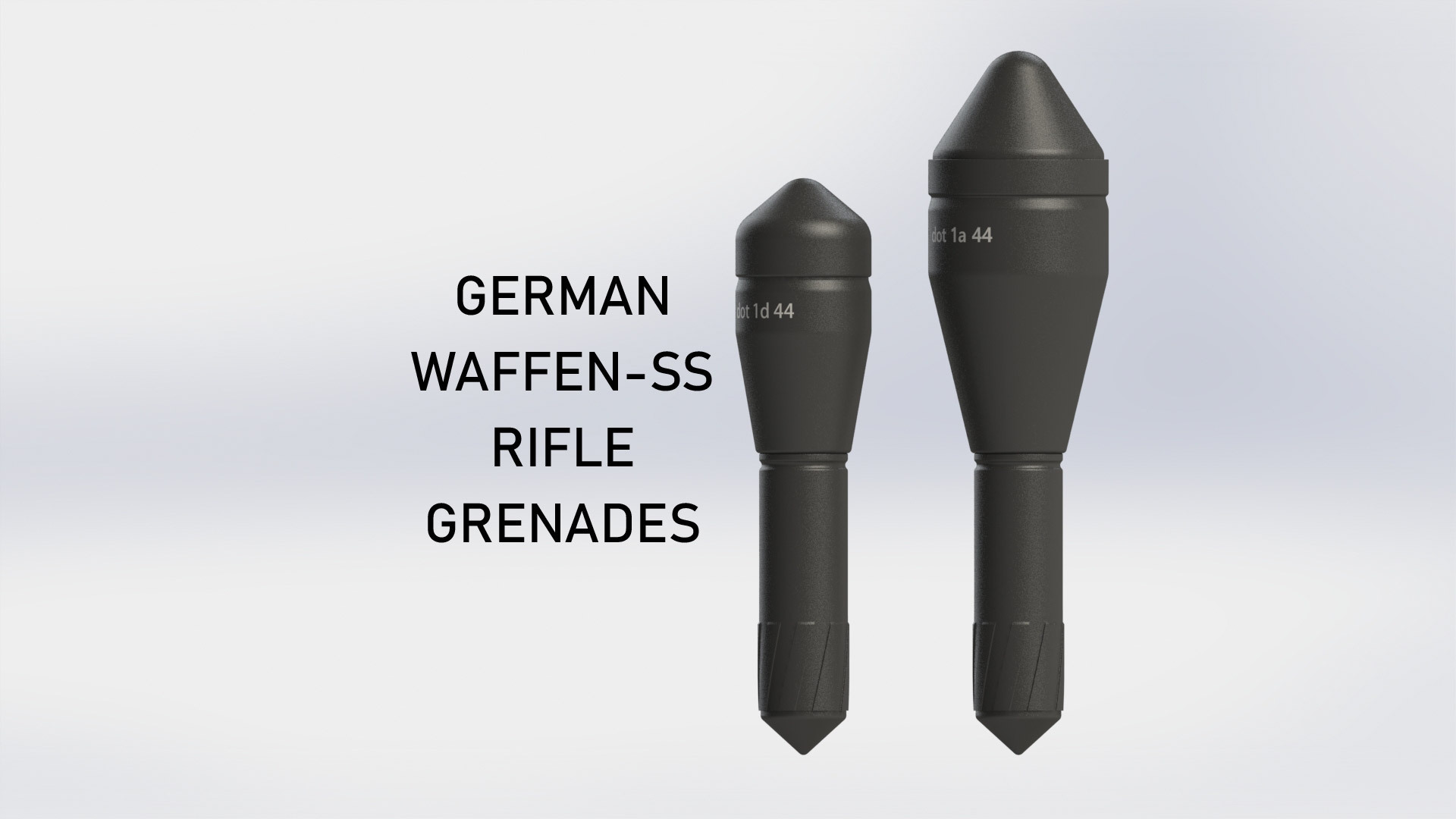 ww2 allemand waffen ss fusil grenades 3D print model - Mito3D