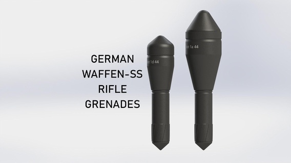 ww2 german waffen-ss rifle grenades 3d print model - Mito3D