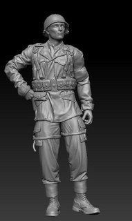 ww2 us medic stand field 1-35 Game was 1/72 1/35 american infantry usa 3d print model - Mito3D