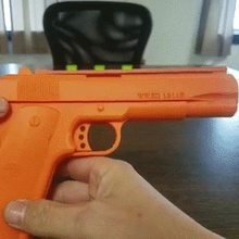 ww3d 1911r banda di gomma pistola vari luogo stampa colt la stampa-in-place giocattolo ad elastico 3d print model - Mito3D