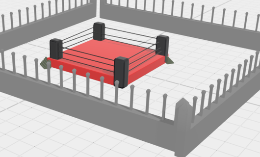 wwe ring boxing 3d print model - Mito3D