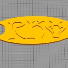 wwe rko randy orton keychain 3d print model - Mito3D