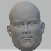 wwe wrestler prince albert head sculpt 3d model custom portray printable 3d print model - Mito3D