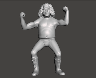 wwe wwf ljn style andre giant long hair figure Various wrestling toy the sculpture 3d print model - Mito3D