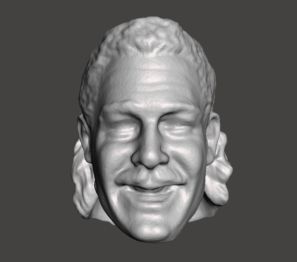 wwe wwf ljn style Brian blair Douane tête sculpter lutte figure jouet tueur abeilles sculpture 3D print model - Mito3D