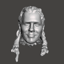 wwe wwf ljn estilo bret cervo cabeça esculpir luta livre figura brinquedo escultura 3d print model - Mito3D