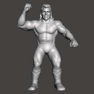 wwe wwf ljn stile brutus barbiere beefcake personalizzato figura vari wrestling giocattolo scultura 3d print model - Mito3D