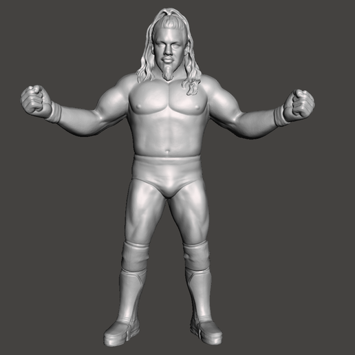 wwe wwf ljn estilo chris Jericó y2j personalizado figura 3D print model - Mito3D