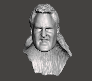 wwe wwf ljn style écraser Douane tête sculpter lutte figure jouet sculpture 3d print model - Mito3D