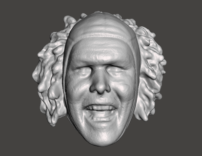 wwe wwf ljn style doink custom head sculpt wrestling figure toy sculpture 3d print model - Mito3D