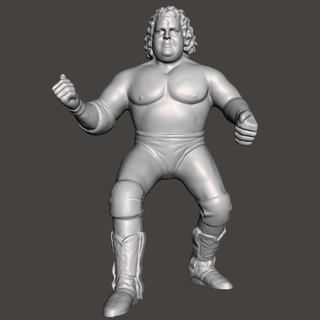 wwe wwf ljn style dusty rhodes custom figure wrestling toy sculpture 3d print model - Mito3D